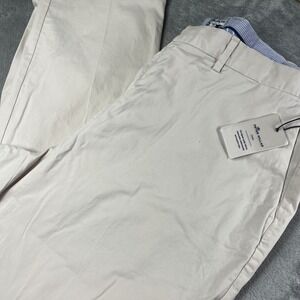 New Peter Millar STO Collection Beige Cotton/Silk Blend Chino Size 40 Inseam 35